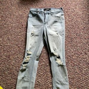 Light ripped washed jeans